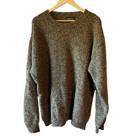 Lands' End Other - Lands End Mens XL Tall Wool Nylon Blend Fisherman Knit Sweater Made in USA